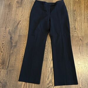 Ann Taylor black on black pinstripe straight Leg Pants